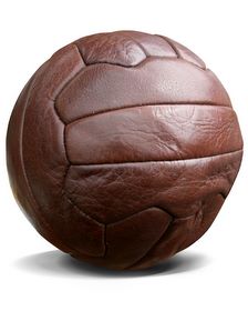 old leather soccer ball Who invented Soccer